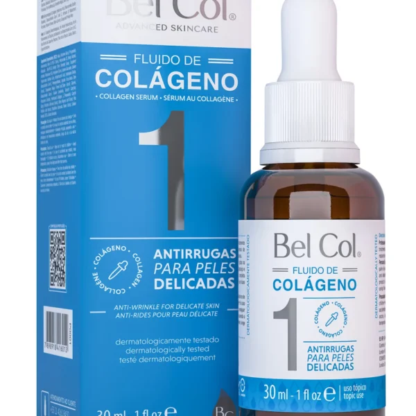 BEL COL 1 – FLUIDO DE COLÁGENO PARA PELES SENSIVEIS E DELICADAS – 30 ML