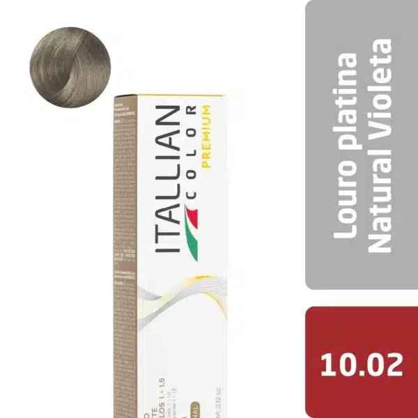 Coloração  Itallian Color Premium 60G Louro Platina Natural Violeta 10.02