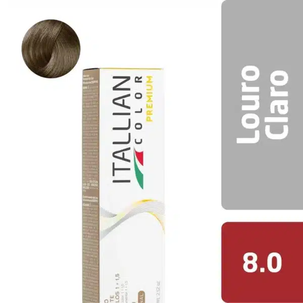 Coloração  Itallian Color Premium 60G Louro Claro 8.0