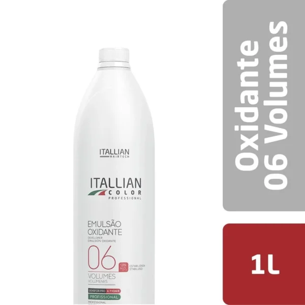 Emulsão  Oxidante Estabilizadora Itallian  Oxi 06 Volumes 1L