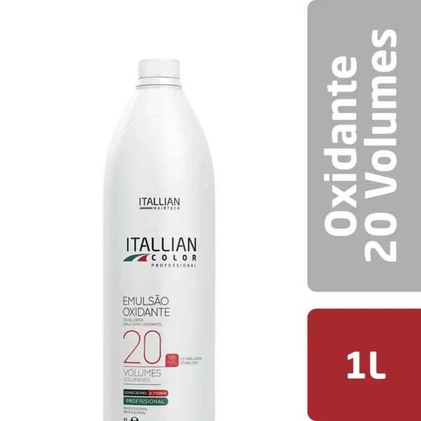 Emulsão  Oxidante Estabilizadora Itallian  Oxi 20 Volumes 1L